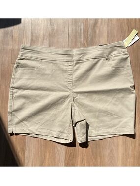 Napa Valley stonewall tan pull on short with stretch and pocket 20W